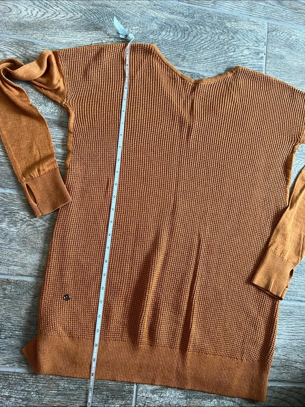 Lululemon The Sweater Life size 8 heathered spice pumpkin orange rust brown
